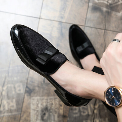 Uus Meeste Kleit Kingad Shadow lakknahk Luksuslik Mood Peigmees Pulmakingad Meeste Luksuslikud itaalia stiilis Oxfordi kingad Suur suurus H293