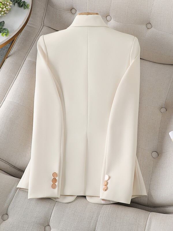 Büroo naiste pidulik bleiser naistele beež kohv must naiste tööriietus õhuke jakk sügistalveks