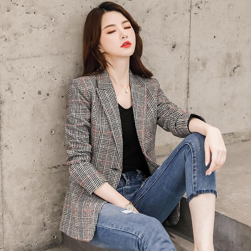 Ay1096 2020 kevad sügis talv uus naiste mood vabaaja naiste tööriietus kena jope naine naine OL ülikond bleiser