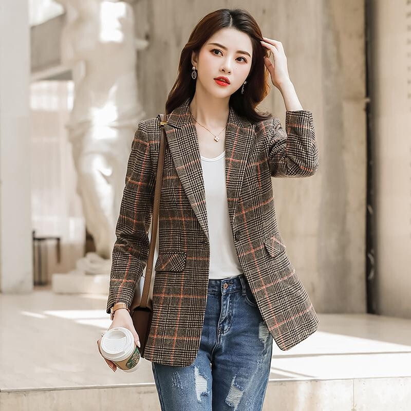 Ay1096 2020 kevad sügis talv uus naiste mood vabaaja naiste tööriietus kena jope naine naine OL ülikond bleiser