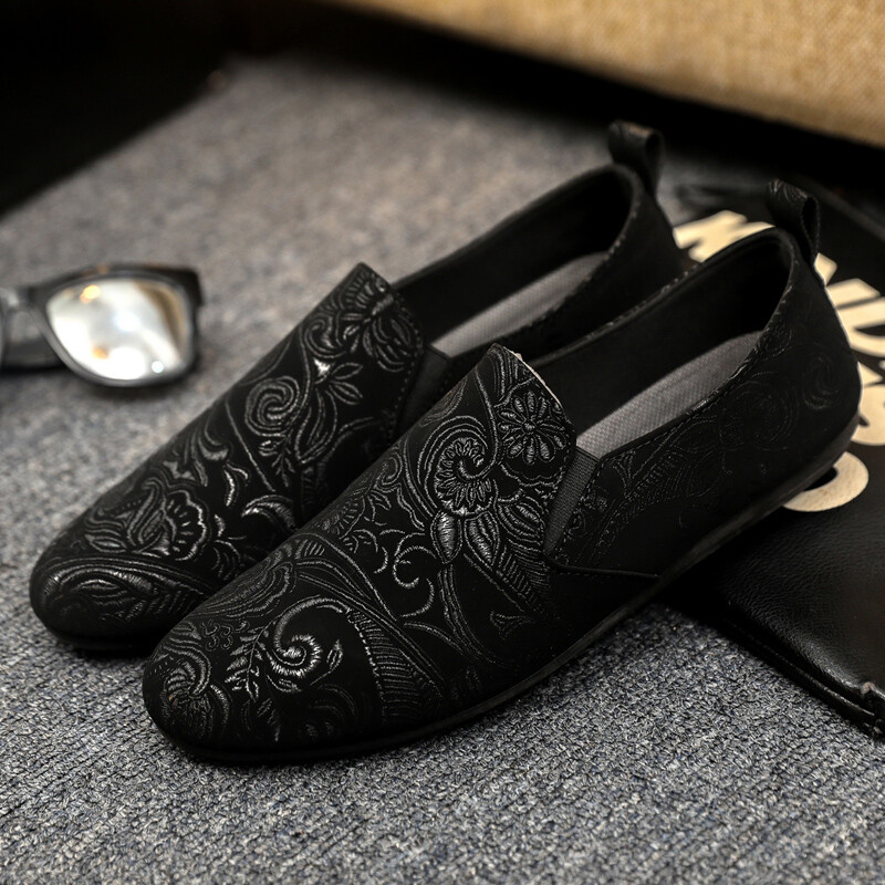 Uued mustad nahast meeste vabaajajalatsid Luksuslikud Briti sinised rahvusmustrilised Oxfordi kaubamärgiga pidulikud kleidikingad Disainer meeste jalavarjud Br