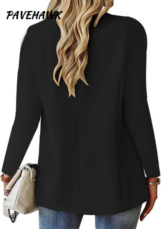 Femei Blazere largi elegante Toamnă șic Casual Jachetă cu un singur buton buzunare Vintage Office Lady Fashion Elegant Tops îmbrăcăminte exterioară