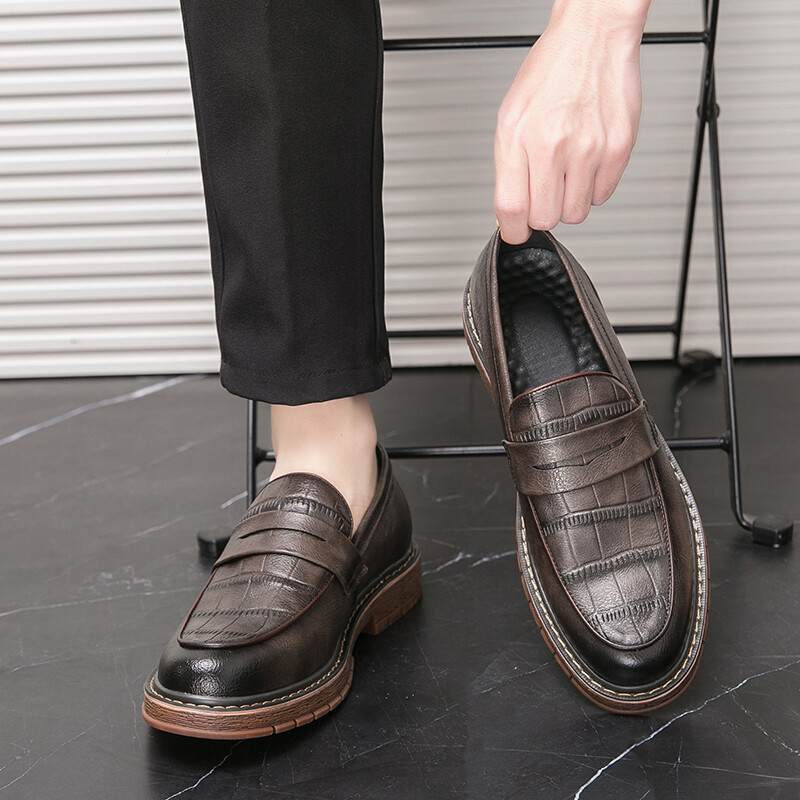 Pantofi de rochie retro pentru bărbați, nou-nouț, pantofi formali din piele de petrecere în stil brogue, pantofi de nuntă, pantofi pentru bărbați, oxford din piele, mocasnici