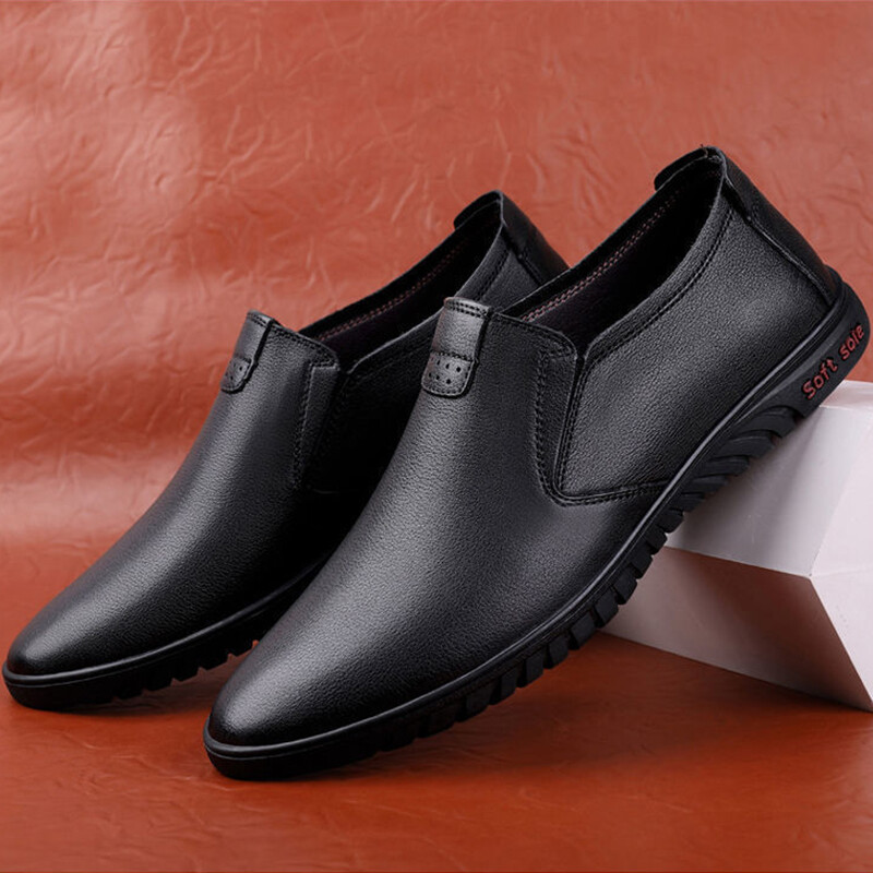 Muške ležerne poslovne kožne cipele Modne oksfordice s mekim dnom Muške poslovne cipele za vjenčanje Uredske poslovne cipele Natikače Ravne cipele na otvorenom