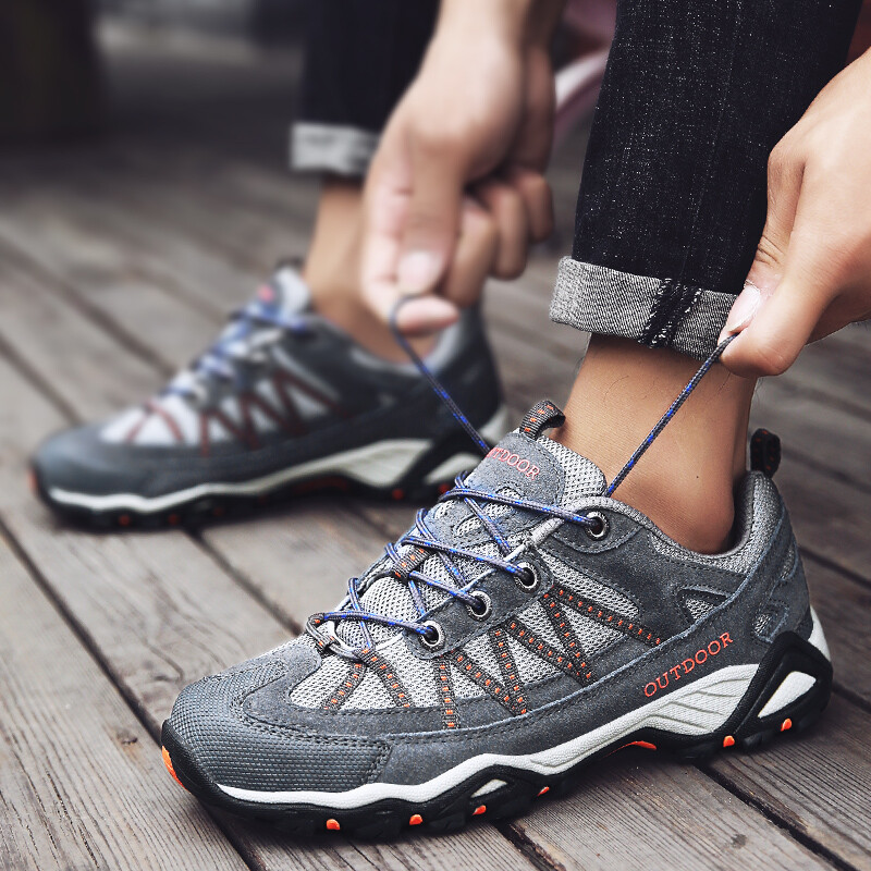 Outdoor Lover Cipele za planinarenje Muške vodootporne cipele za planinarenje Planinske čizme Prava koža Šumske lovne taktičke cipele