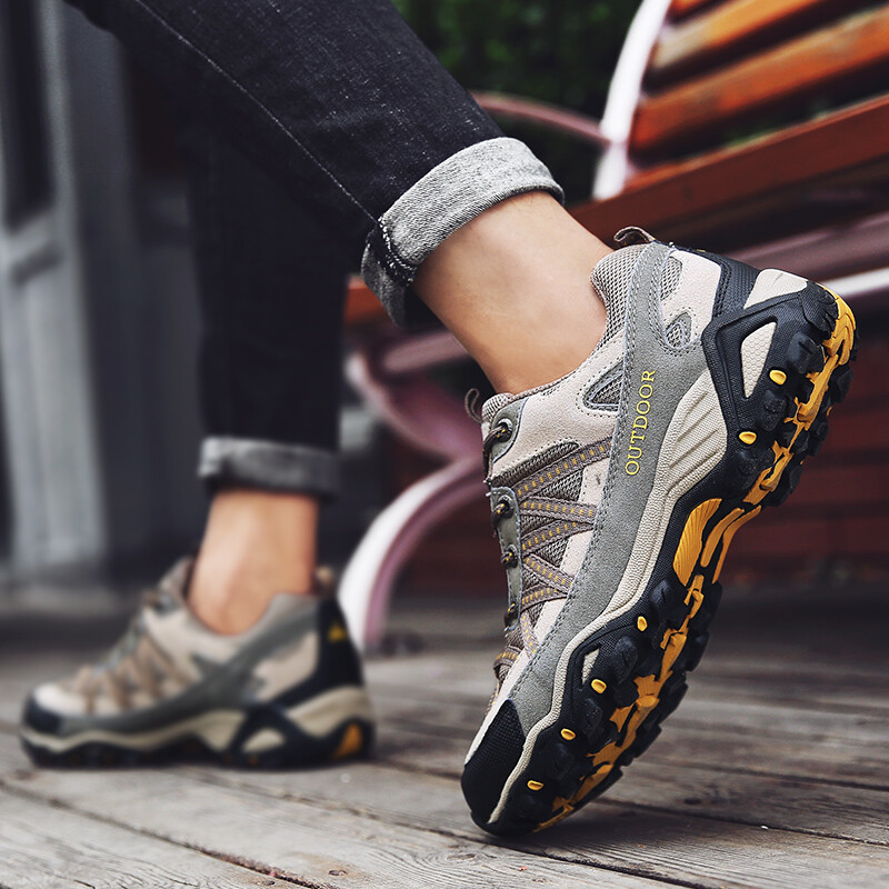 Outdoor Lover Cipele za planinarenje Muške vodootporne cipele za planinarenje Planinske čizme Prava koža Šumske lovne taktičke cipele