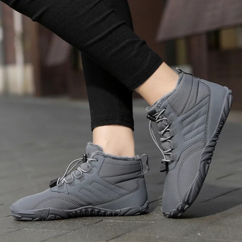 Χειμερινά ζεστά αθλητικά παπούτσια για τζόκινγκ Γυναικεία Ανδρικά παπούτσια από καουτσούκ για τρέξιμο ξυπόλητα Αδιάβροχα αντιολισθητικά αναπνέοντα για πεζοπορία αναρρίχησης