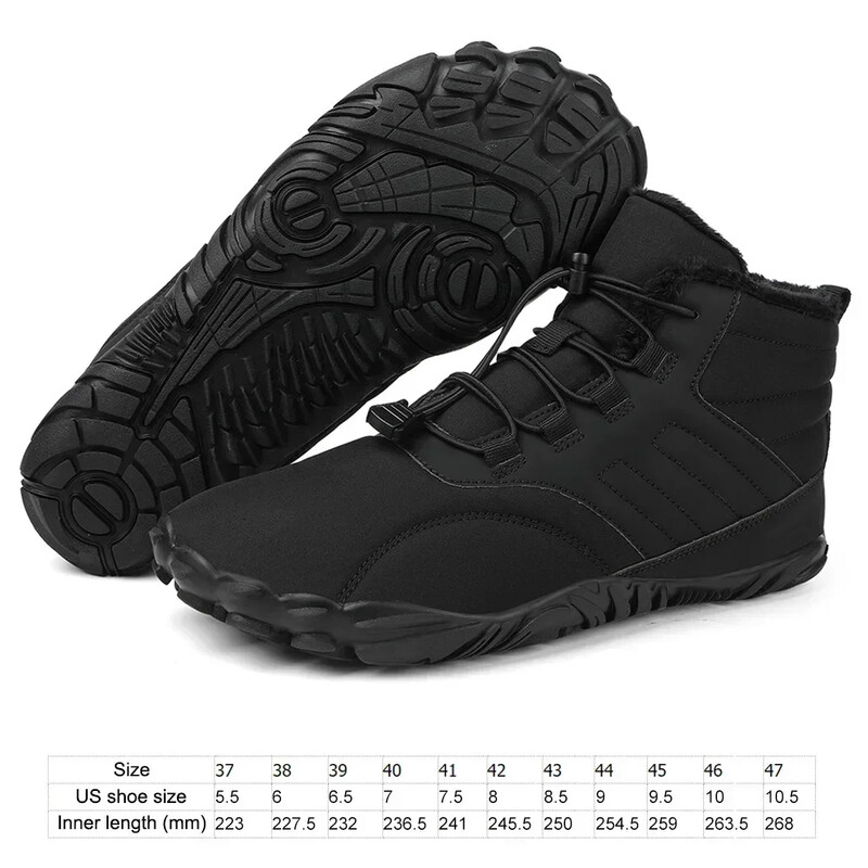 Χειμερινά ζεστά αθλητικά παπούτσια για τζόκινγκ Γυναικεία Ανδρικά παπούτσια από καουτσούκ για τρέξιμο ξυπόλητα Αδιάβροχα αντιολισθητικά αναπνέοντα για πεζοπορία αναρρίχησης