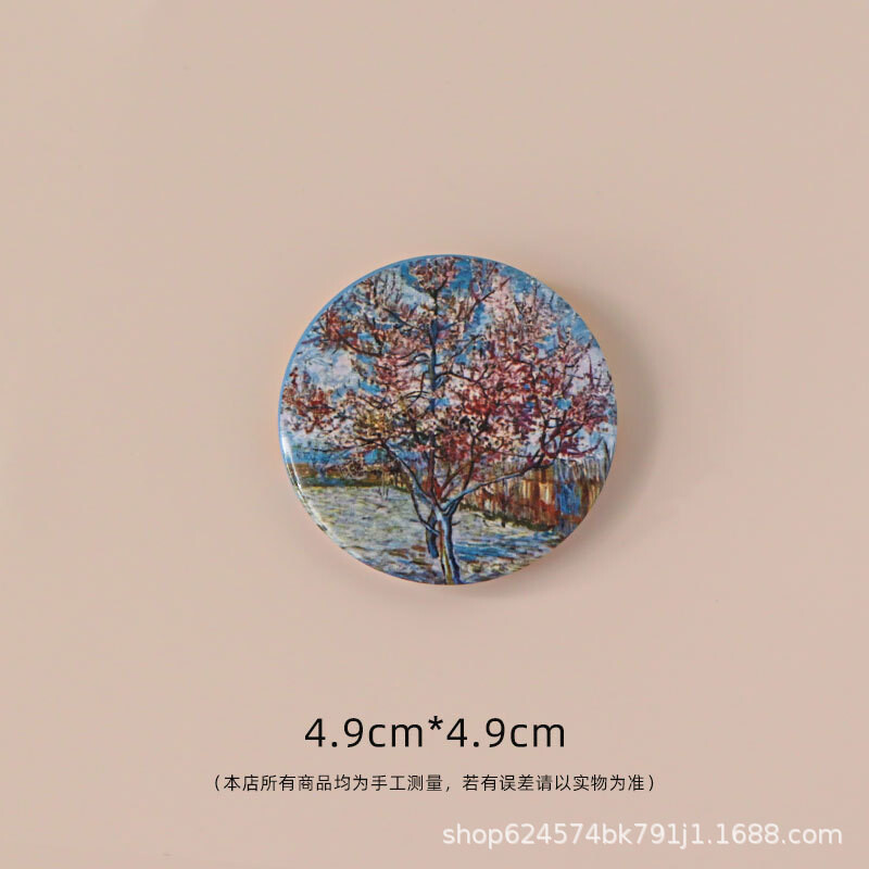  festmény mester napraforgó tájfestés bross személyre szabott kitűző kitűző táska dekoráció kreatív érem