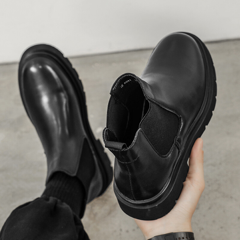 Cizme Bărbați Pantofi Pantofi casual Clasici Botine înalte Slip on Office Ventilate Versatil Motocicletă