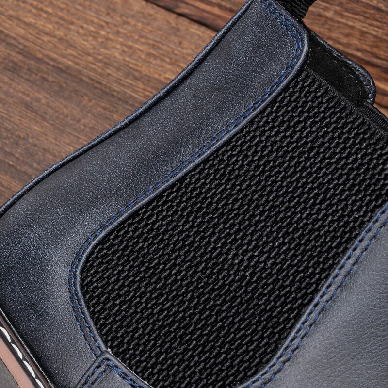 2024 Ghete Chelsea Retro Bărbați Brand Confortabil Moda Piele Ghete Bărbați