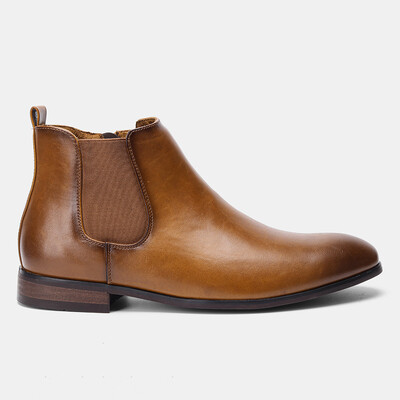 7-13 Chelsea Boots meeste bränd 2023 Mugavad moodsad nahksaapad #Dx214