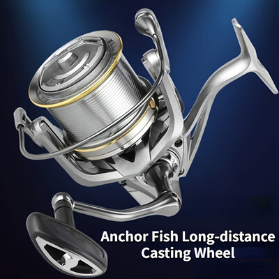 GLS Big Spinning Fishing Reel, 8000 9000 10000 12000 14000 Reel Drag 20KG Powerful Reel, Saltwater Fresh Water Fishing