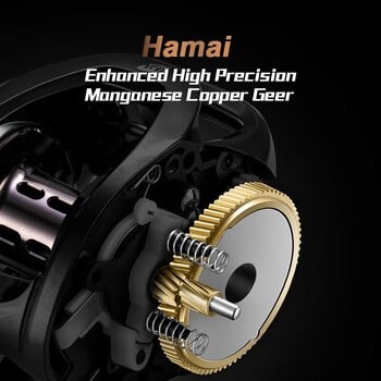 SOLOKING HIAW200 Baitcasting Reel Betriel 9,5KG Max Drag 12 Bearing 5,4/7,2 Gear Ratio Fishing Reel Baitcaster Roels