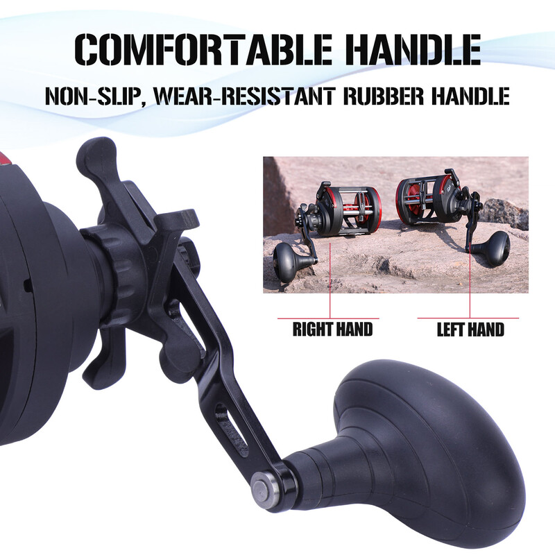 Sougayilang Mulinete de pescuit cu apă sărată 3+1bb Casting Mulinetă de pescuit în mare Raport de transmisie 3.8:1 Mulinetă pentru trolling Mulinetă rotundă pentru momeală