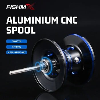 Fishmx Baitcasting Fishing Reel Metal Long-Range Anti Explosion Line Magnetic Brake 7.2:1 Micro Fishing Reel