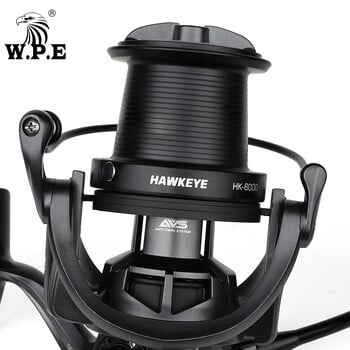 WPE HAWKEYE Fishing Reel Carp Feeder Spinning Reel 5500-10000 Gear Ratio 4,6:1 7+1 BBs Full Metal Line Rool Carp Fishing Roel