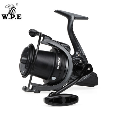 WPE HAWKEYE Fishing Reel Carp Feeder Spinning Reel 5500-10000 Gear Ratio 4,6:1 7+1 BBs Full Metal Line Rool Carp Fishing Roel