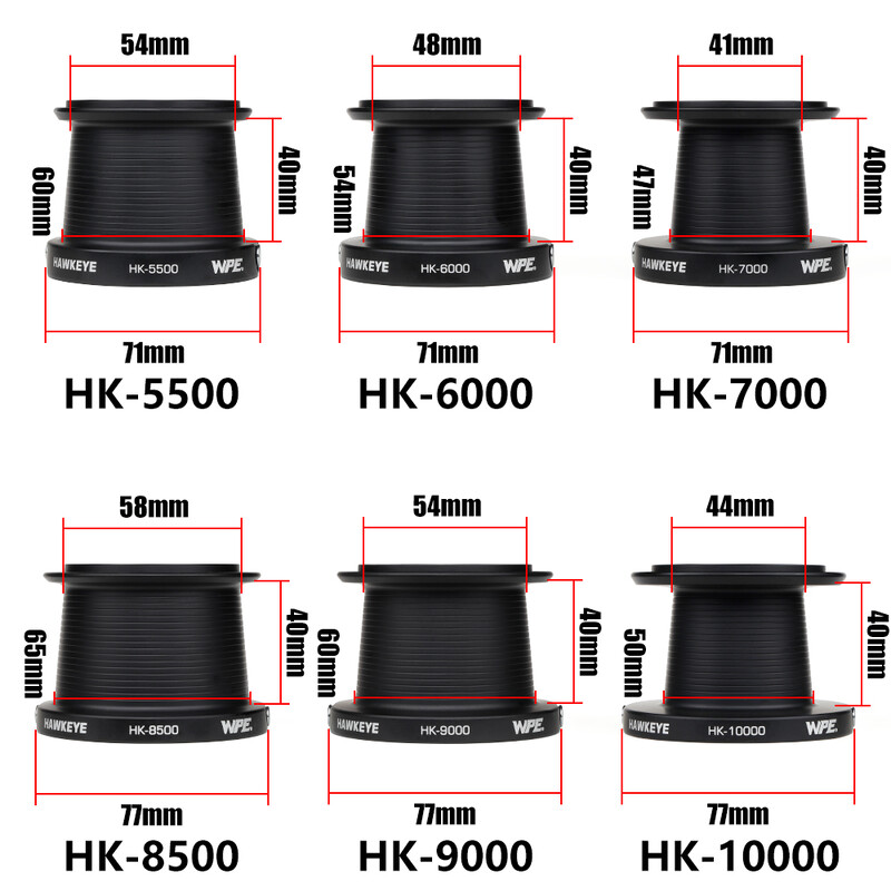 WPE HAWKEYE žvejybos ritė karpių tiekimo ritė 5500-10000 pavaros santykis 4,6:1 7+1 BBs pilnas metalinis valas karpių žvejybos ritė