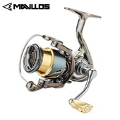 Mulinetă de pescuit la crap Mavllos Chaser cu bobină mică, raport de forță de 15 kg 5,5:1 mâner metalic + buton Mulinetă spinning pentru bas de apă sărată