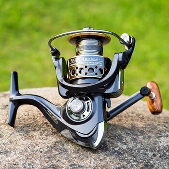 Ελαφρύ Spinning Reel 2000 3000 4000 5000 6000 7000 Coil 5.2:1 Lure Fishing Reels Tackle for Trout Peche Bass Pike Zander