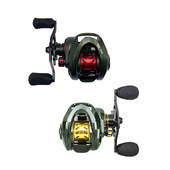 Риболовни макари за хвърляне на стръв 13+1BB Съотношение на предавки за дясна/лява ръка 7,2:1 Макара за хвърляне на стръв Метално тяло 8 кг максимално съпротивление за сладководни