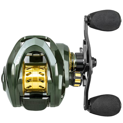 Риболовни макари за хвърляне на стръв 13+1BB Съотношение на предавки за дясна/лява ръка 7,2:1 Макара за хвърляне на стръв Метално тяло 8 кг максимално съпротивление за сладководни