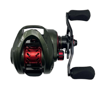 Риболовни макари за хвърляне на стръв 13+1BB Съотношение на предавки за дясна/лява ръка 7,2:1 Макара за хвърляне на стръв Метално тяло 8 кг максимално съпротивление за сладководни