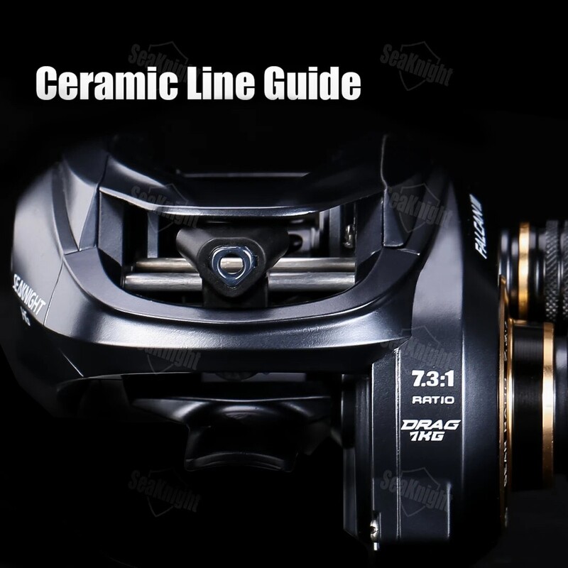 Marca SeaKnight FALCAN III Seria Mulinetă Baitcasting Ultra-ușoară 180g MAX Drag 15LB Lansare lungă de mare viteză 7.3:1 8.1:1 Roată