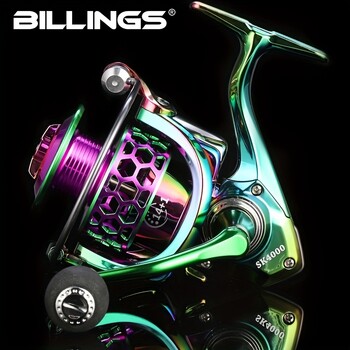 BILLINGS SK 1000-6000 Series, 5.0:1/4.7:1 Gear Ratio, 22LB Max Drag, CNC Metal Rocker, Spinning Fishing Roel, For Saltw γλυκού νερού