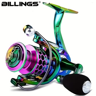 Seria BILLINGS SK 1000-6000, raport de transmisie 5.0:1/4.7:1, rezistență maximă de 22LB, balansoar din metal CNC, mulinetă de pescuit rotativă, pentru apă dulce sărată