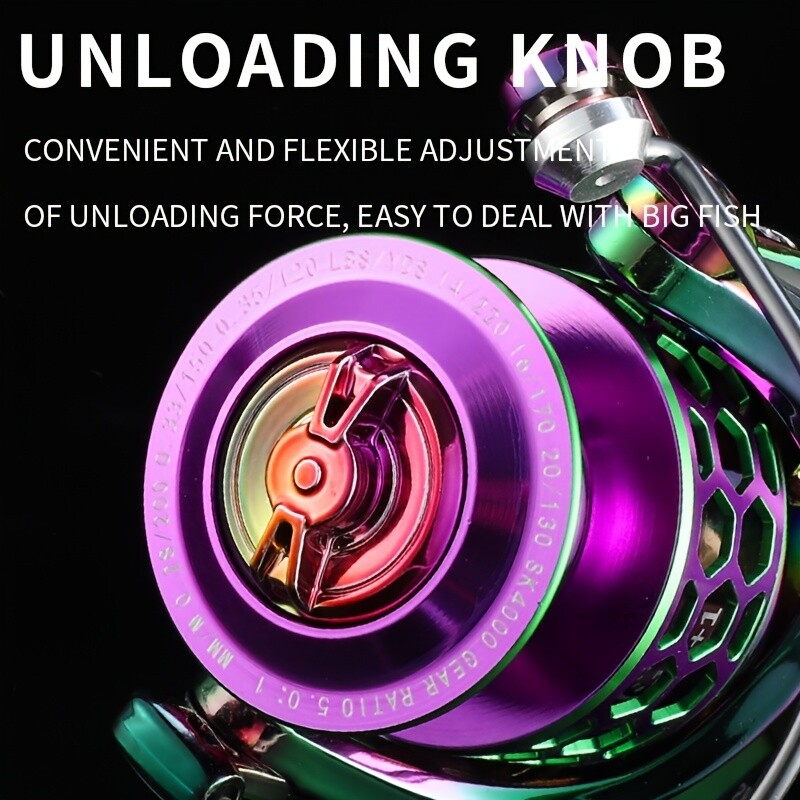 Seria BILLINGS SK 1000-6000, raport de transmisie 5.0:1/4.7:1, rezistență maximă de 22LB, balansoar din metal CNC, mulinetă de pescuit rotativă, pentru apă dulce sărată