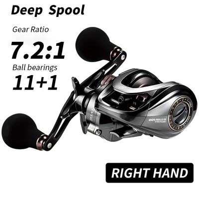 SOLOKING HIAW200 Baitcasting Reel Betriel 9.5KG Max Drag 12 Bearing 5.4/7.2 Gear Ratio Ribolovna Rola Baitcaster Reels