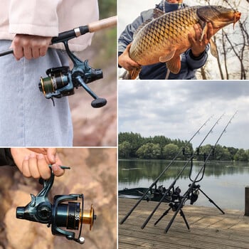 Sougayilang 2000-6000 Series Spinning Fishing Reel 5.0:1/4.7:1High Speed 13+1BB Риболовни принадлежности Pesca Соленоводен риболов