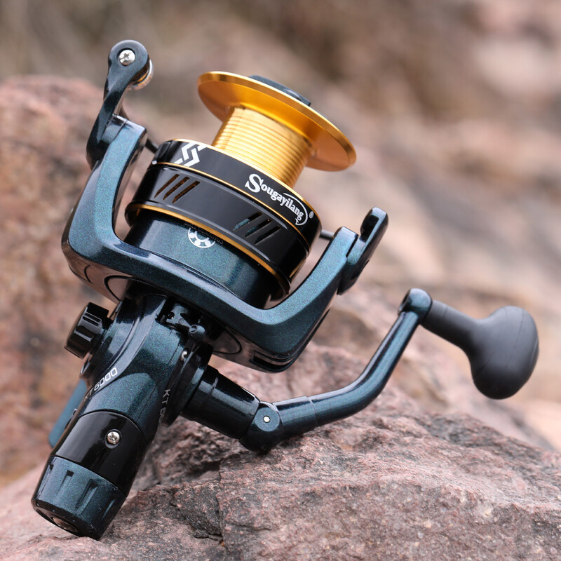 Sougayilang 2000-6000 Series Spinning Fishing Reel 5.0:1/4.7:1 High Speed 13+1BB Fishing Tackle Pesca Saltwater Reel Fishing