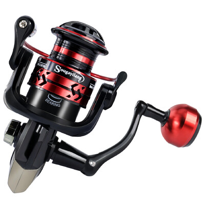 Sougayilang kõrge kvaliteediga 1000–4000 seeria 5.2:1 spinning püügirull 1BB metallist käepidemega püügirull karpkala soolase veevarustuse jaoks