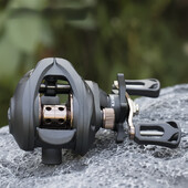 Mulinetă pentru momeală cu raport de transmisie 6.3:1, mulinetă de pescuit cu tracțiune maximă de 18LB/8,16 kg, dispozitiv de pescuit pentru mulinetă de pescuit cu muscă de apă dulce de apă sărată