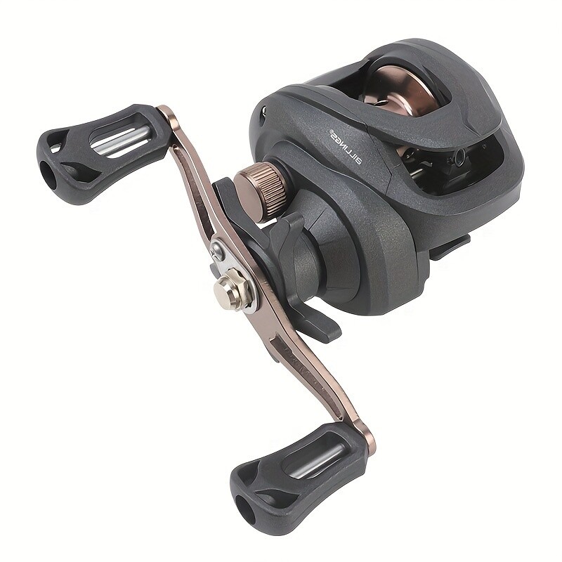 Mulinetă pentru momeală cu raport de transmisie 6.3:1, mulinetă de pescuit cu tracțiune maximă de 18LB/8,16 kg, dispozitiv de pescuit pentru mulinetă de pescuit cu muscă de apă dulce de apă sărată