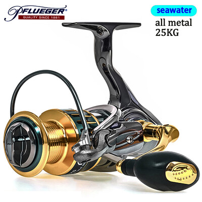 Mulinetă de pescuit Pflueger din metal CODEK 25KG Accesorii de spinning de mare viteză pentru pescuit cu apă de mare și pescuit de iarnă cu aruncare lungă