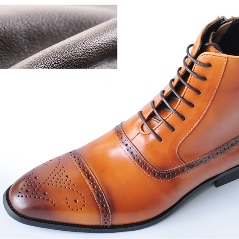 Cizme de lux pentru bărbați oxford retro pantofi din piele pentru bărbați cizme de afaceri de înaltă calitate cizme chelsea pantofi brogue mărimea 39-47