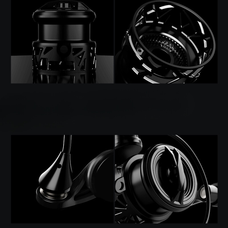 Spinningu püügirull kiire ülekandearv Kerge süsinikkiust kere tõmbejõud 5+1 laager 4 kg lohistamissüsinik bass merevee püügispiraal