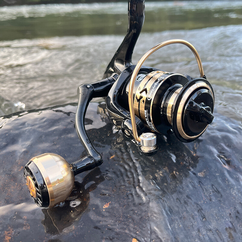 Sougayilang Fishing Reel Metal Spool 1000-4000 Max Drag 10kg EVA/Ball Grip Spinning Reel Saltwater Fresh for Carp Reel Fishing