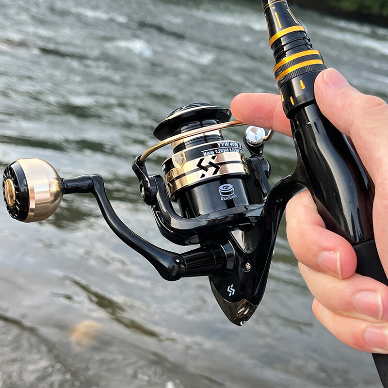 Sougayilang Fishing Reel Metal Spool 1000-4000 Max Drag 10kg EVA/Ball Grip Spinning Reel Saltwater Fresh for Carp Reel Fishing