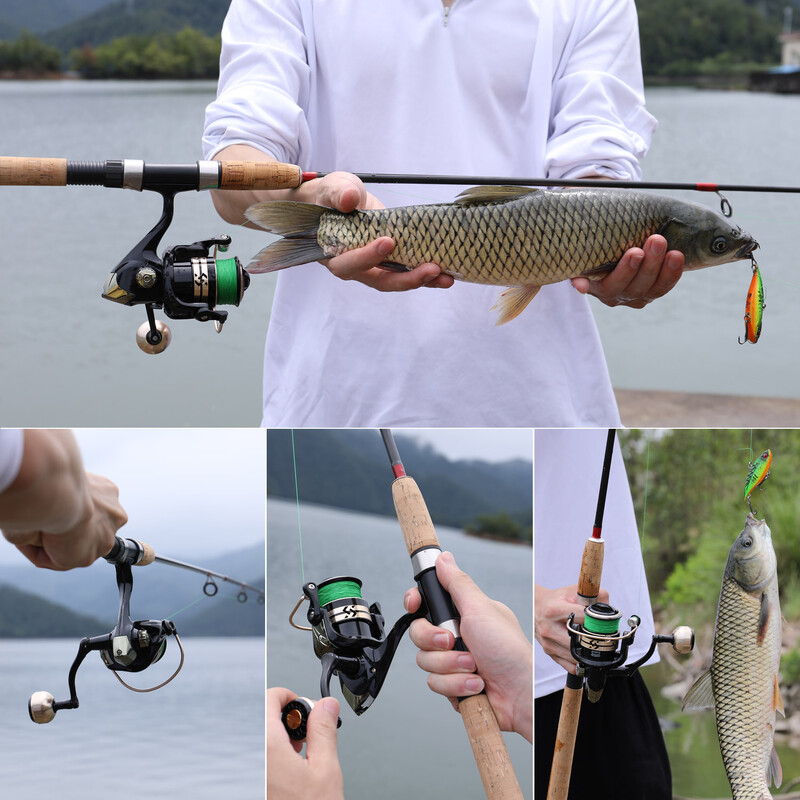 Sougayilang Fishing Reel Metal Spool 1000-4000 Max Drag 10kg EVA/Ball Grip Spinning Reel Saltwater Fresh for Carp Reel Fishing