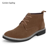 Pánske čižmy Golden Sapling Western, retro semišové kožené balerínky, klasické pánske chelsea čižmy, módne topánky na platforme, formálna obuv