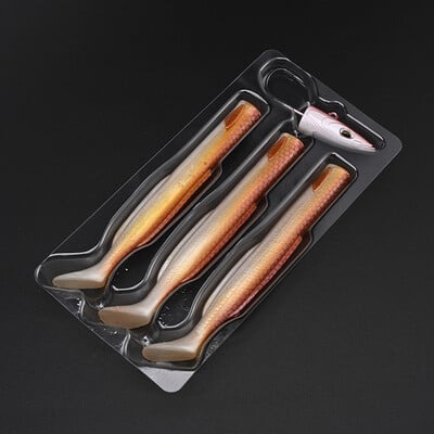 BLUX Happy Sandeel 13cm 27g Momeală de pescuit moale, momeală, coadă, cârlig, cap, cârlig, viniluri, vibrații, momeală artificială, unelte pentru apă sărată