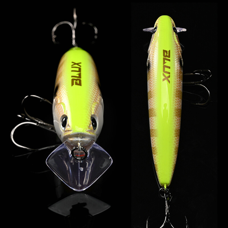 BLUX GIAN 105F Minnow Topwater Риболовна примамка 108 mm 30 g Crank Плуваща твърда примамка Noise System Wobbler Shad For Bass Pike