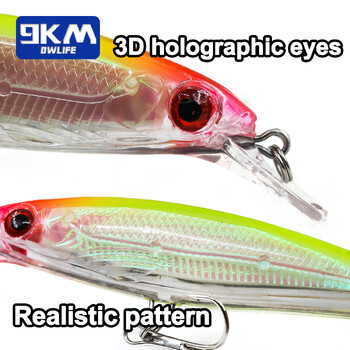 Fishing Lures Hard Minnow Baits 11cm/13,4g Topwater Hard Baits Jerkbait Swimbait Fishing Bass Walleye Lures Αλμυρού γλυκού νερού