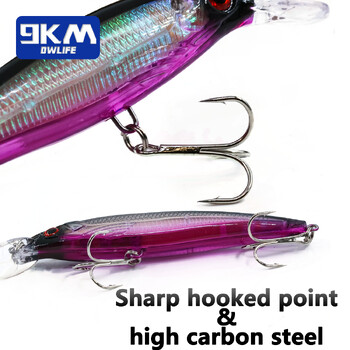 Fishing Lures Hard Minnow Baits 11cm/13,4g Topwater Hard Baits Jerkbait Swimbait Fishing Bass Walleye Lures Αλμυρού γλυκού νερού