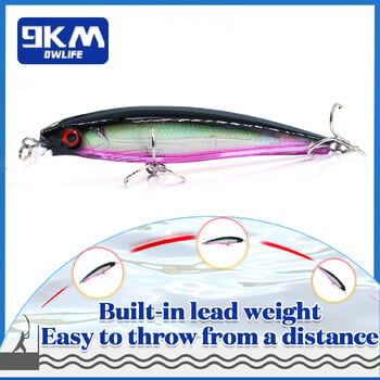 Fishing Lures Hard Minnow Baits 11cm/13,4g Topwater Hard Baits Jerkbait Swimbait Fishing Bass Walleye Lures Αλμυρού γλυκού νερού